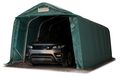 TOOLPORT Tente-garage Carport 3,3 X 7,2 M D'Élevage Abri Agricole Tente De Stockage Bâche Pvc 800 N Armature Solide Vert Foncé Sol Dur, Béton