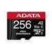 Adata MicroSDXC 256Go Classe 10 UHS-I avec adaptateur SD