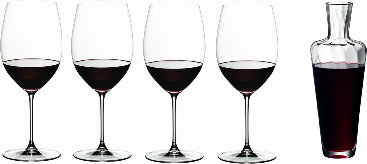 Riedel Cabernet/Merlot Wijnglazen + Mosel Veritas - Transparant - 9006206323753