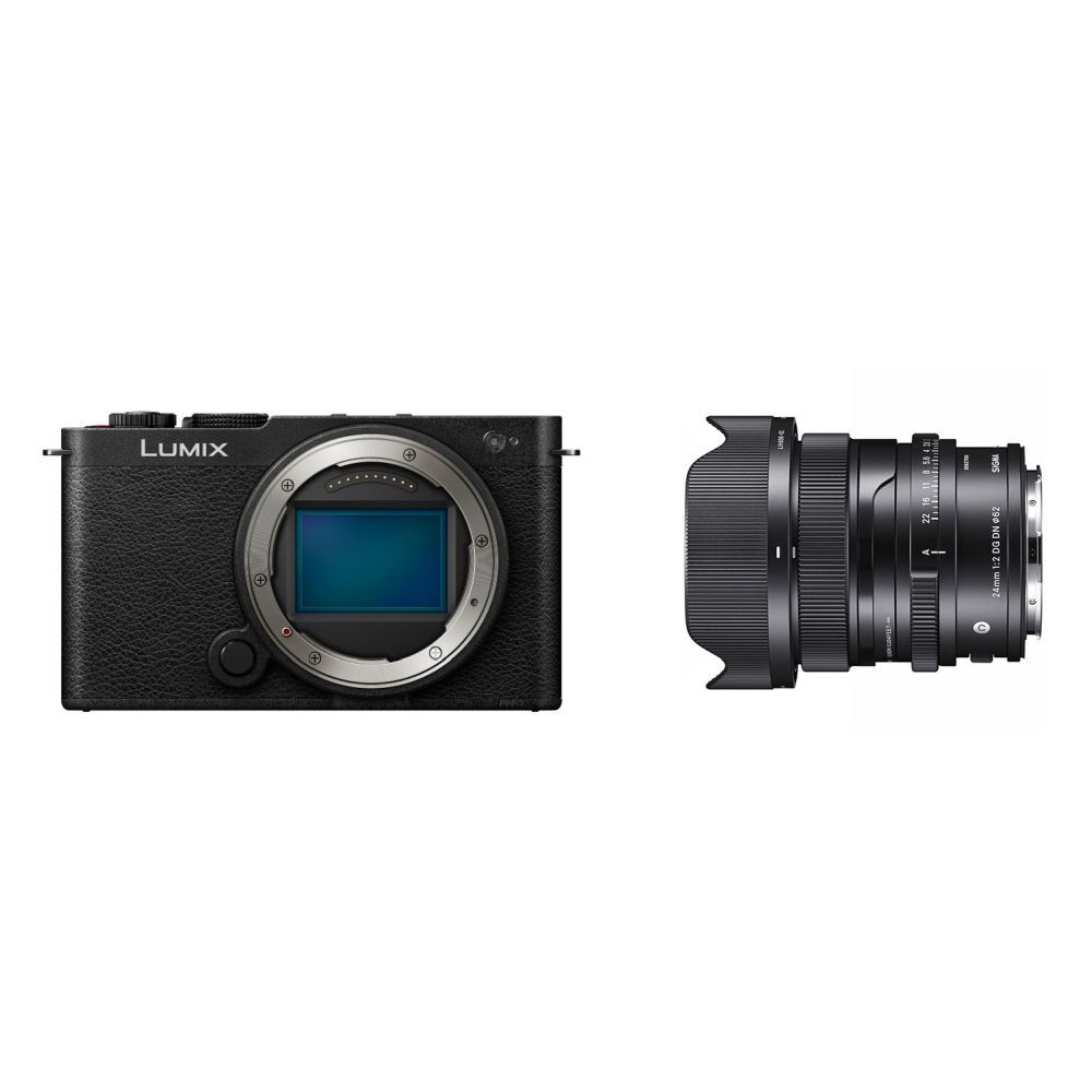 Panasonic Panasonic Lumix S9 Body Jet Black + Sigma 24mm F/2.0 DG DN Contemporary L-mount