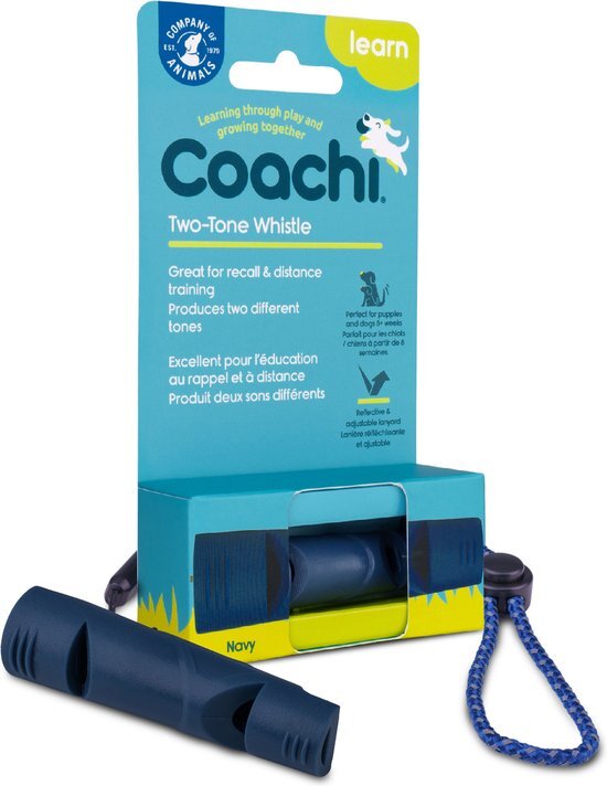 Coachi Hondenfluitje Twee Tonig Blauw 9cm