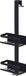 Wenko Doucherek Bribano Duo 2-laags RVS mat zwart 23x71cm