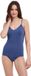 FALKE Daily Seamless Spaghetti naadloos modal top van onderlaag dames blauw - maat XL