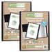 eco-eco Eco006x2 presentatiemap, A3, 50% gerecycled, 40 hoezen van kunststof, zwart, 2 stuks