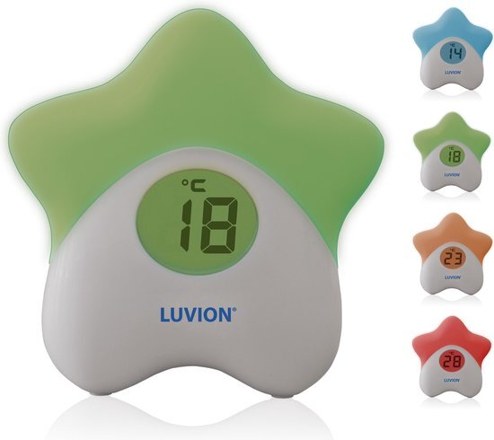 Luvion Glowstar - Nachtlampje / Thermometer wit