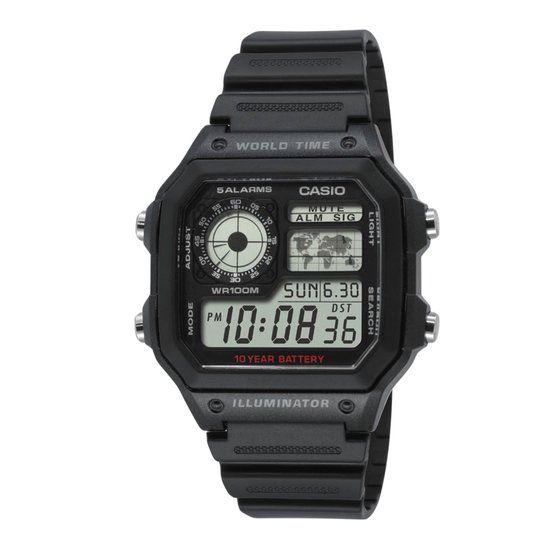 Casio AE-1200WH-1AVEF Herenhorloge - 42mm - Zwart
