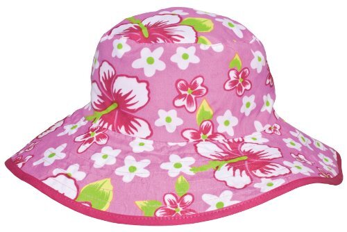 BabyBanz Kidz Floral Pink Reversible Sun Hat