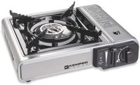 Kemper Appareil de cuisson à gaz portable - Noir, Argent