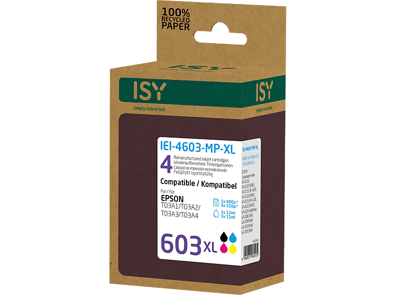 ISY 603xl Zwart - Kleuren