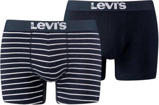 Levi's 2-pack Vintage Stripe Boxer Brief - Men - 321 Blue - XL