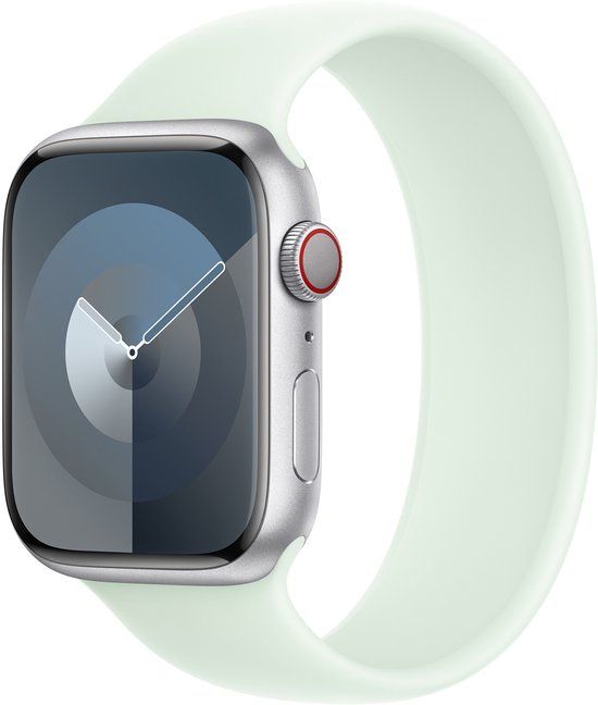 Apple Siliconen solobandje voor de Apple Watch | 38/40/41/42 mm - Maat 7 - Soft Mint