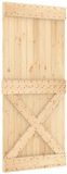 vidaXL Schuifdeur NARVIK Naturel en Zwart 90 x 210 cm