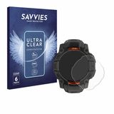 Savvies Screenprotector voor Garmin Instinct 3 Solar (50 mm) - Folie Beschermfolie transparant 6 Stuks