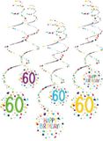 Amscan Spiraalslingers 60 Confetti Birthday 61 Cm Papier 6 Stuks