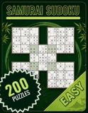 Samurai Sudoku Challenge: 200 Easy Samurai Sudoku Puzzles