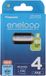 Panasonic Sanyo HR-3UTGA eneloop batterie Mignon / AA 2000mAh 4 pièces + AccuCell Safe