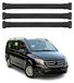 Omac Aluminium Dachträger für Mercedes Viano Vito W638 W639 W447 1996-2026 – Tüv / Din 75302:2019 – Max. Last 75 Kg – 2 Träger Schwarz