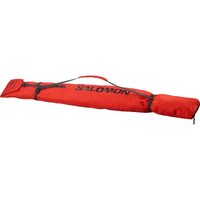 Salomon Originele 1 paar uniseks skisack met verstelbaar design en voor duurzame prestaties en eenvoudige opslag, compatibel met ski's 160-210 cm lang, Fiery Red