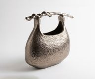 Vase Ramea Aluminium Mokka Bronze moulé