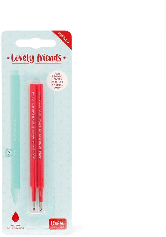 Legami Lovely friends vulling - 2 st - Rood