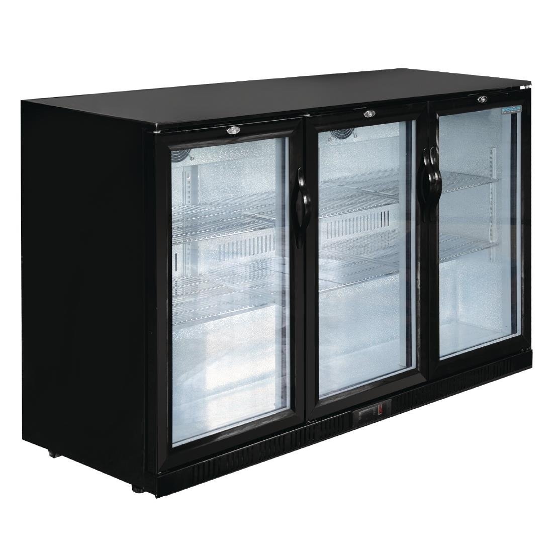 Polar G-serie laag model barkoeling drie klapdeuren | 320L | 85(h)x135x52 cm