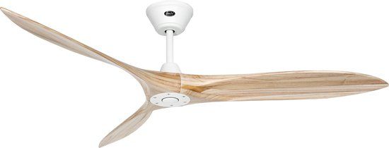 Casafan Eco Airscrew 152 MW-NT Plafondventilator Wit met naturel vleugels 152 cm