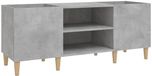 vidaXL Armoire pour disques 121x38x48 cm bois de mélaminé gris béton