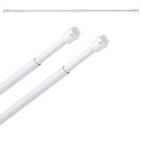 MAURER 5340043 gordijnroede, uittrekbaar, 60/78 cm, met houder, zonder veer (2 stuks), meerkleurig