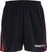 Craft Progress Short Contrast Jr - Noir/Rouge Vif - 158/164
