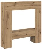 VidaXL Haardombouw 81x18x82 cm bewerkt hout artisanaal eikenkleurig