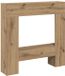 VidaXL Haardombouw 81x18x82 cm bewerkt hout artisanaal eikenkleurig