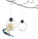 Tit Set de 2 porte-boules (acier inoxydable/noir)