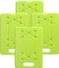 Plasticforte koeltas Koelelementen - 4x - lime groen - plat - 800 gram - 30 x 20 x 1.5 cm - dunne uitvoering