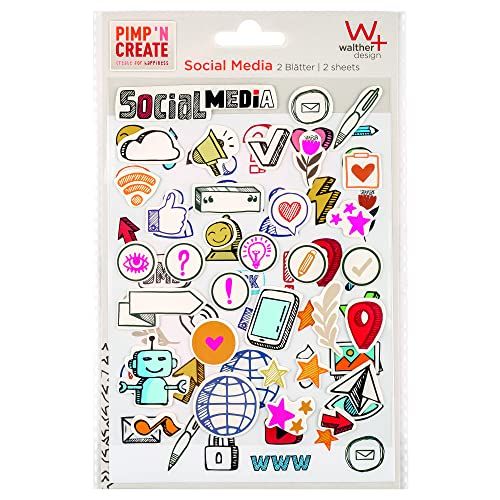Walther Design ST7005 Sticker Social Media, PIMP AND CREATE - 4004122319008