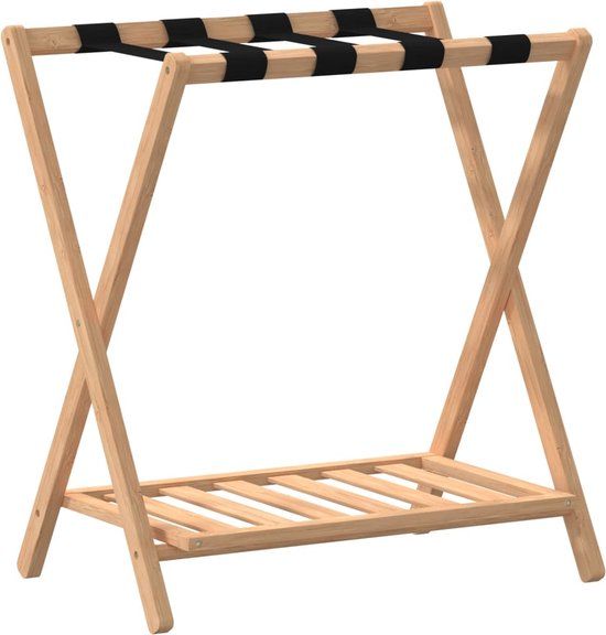 vidaXL Bagagerek 68x38x58 cm Bamboe
