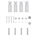 Rosani Classic/Avant ophangset set van 4 inclusief bevestingsmaterialen Blanc AF-CN0013 white