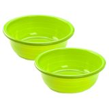 Plasticforte Teiltje - 2x - 11 liter - rond - groen - afwasbak - 39 x 14 cm - afwasteil