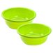 Plasticforte Teiltje - 2x - 11 liter - rond - groen - afwasbak - 39 x 14 cm - afwasteil