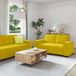 Maison Exclusive - Ensemble de canapés 3 pièces avec coussins en velours jaune