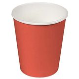 Verpakking Eco 24 stuks kartonnen bekers 200 ml rood