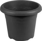 Hega Hogar Plantenbak - Antraciet - D14 x H11 cm - Kunststof - Rond