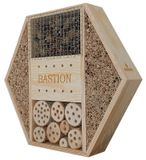 Merkloos Insectenhotel XL - 46,5 x 8 x 40 cm - Massief hout - Voor wilde bijen en lieveheersbeestjes