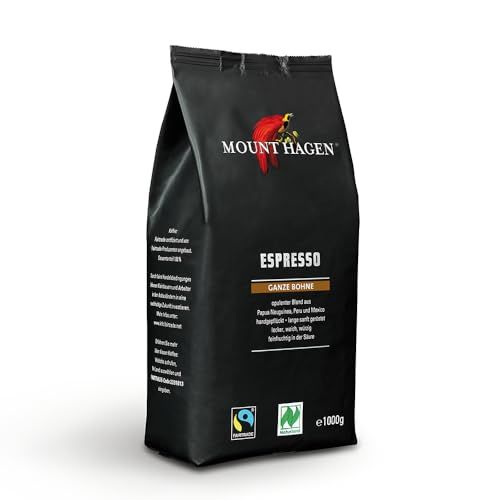 Mount Hagen Bio FT Naturland Espresso, 1 kg hele bonen