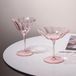 Verre à vin vintage - Design fleurs roses - 115 ml