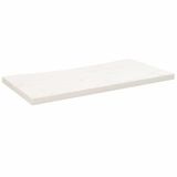 vidaXL Bureaublad 80x40x2,5 cm massief grenenhout wit
