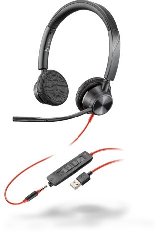 Poly 3325 Headset - Bedraad - Hoofdband - USB Type-A - Zwart