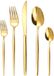 Unyqoos® Elegante 60-delige set bestek or 12 personnes, acier inoxydable