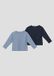 s.Oliver T-Shirt Blauw Kinderen Katoen Rib Ronde Hals Korte Mouw Aansluitend Casual Unisex