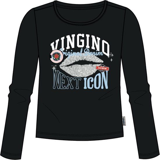 Vingino Jasmine Meisjes Top - Deep Black