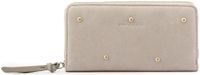FREDsBRUDER Leren portemonnee The Beaded Wallet Creamy Cream crème